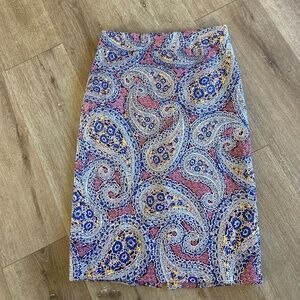 JCrew No.2 Pencil skirt paisley